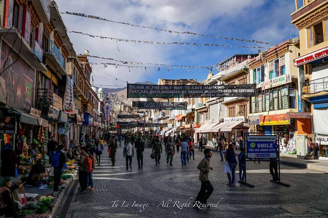 Leh main market, bình yên đến lạ thường