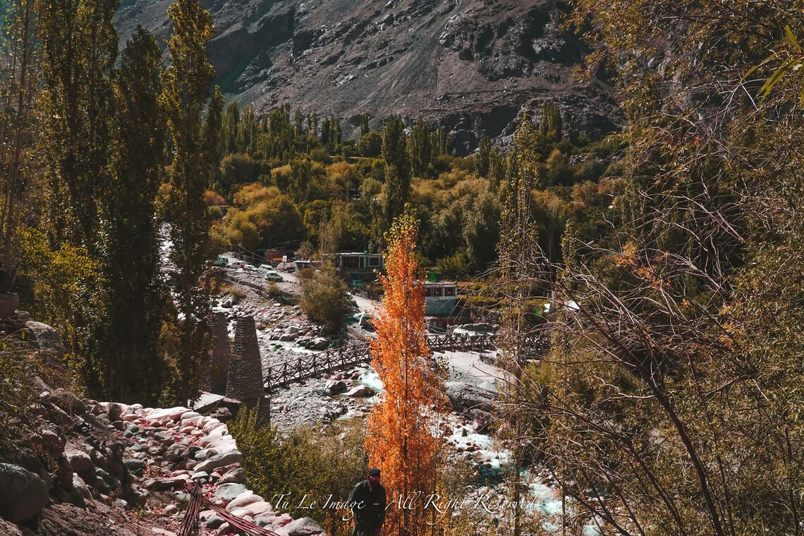 Làng Turtuk, gần giáp biên giới Pakistan