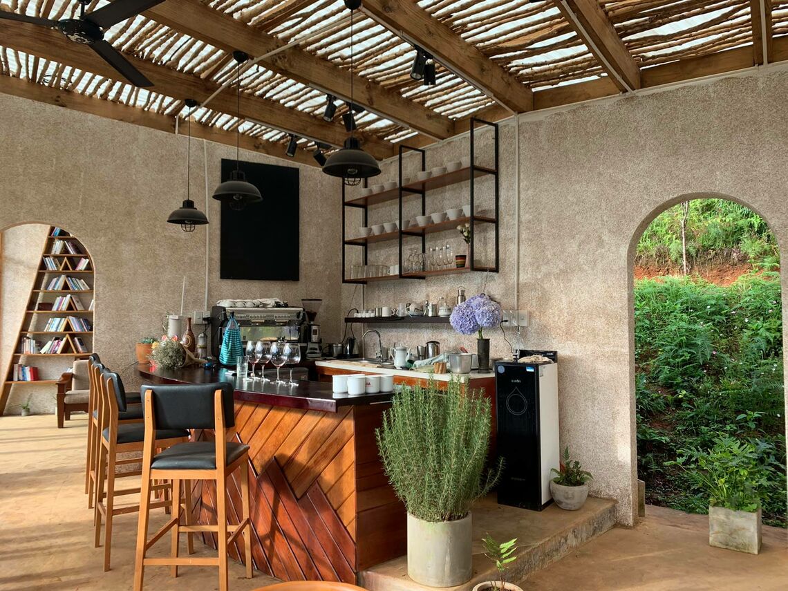Quầy cafe xịn xò