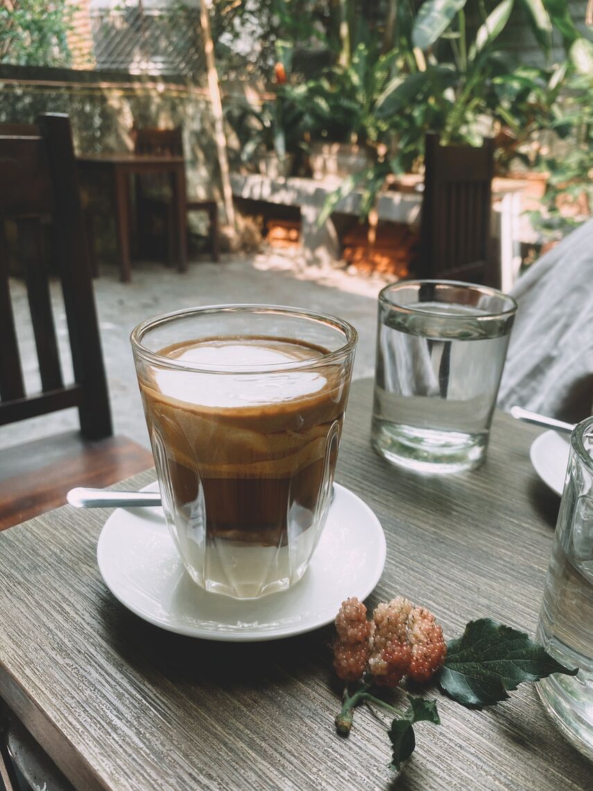 Cafe muối ở quán Dễ Chịu
