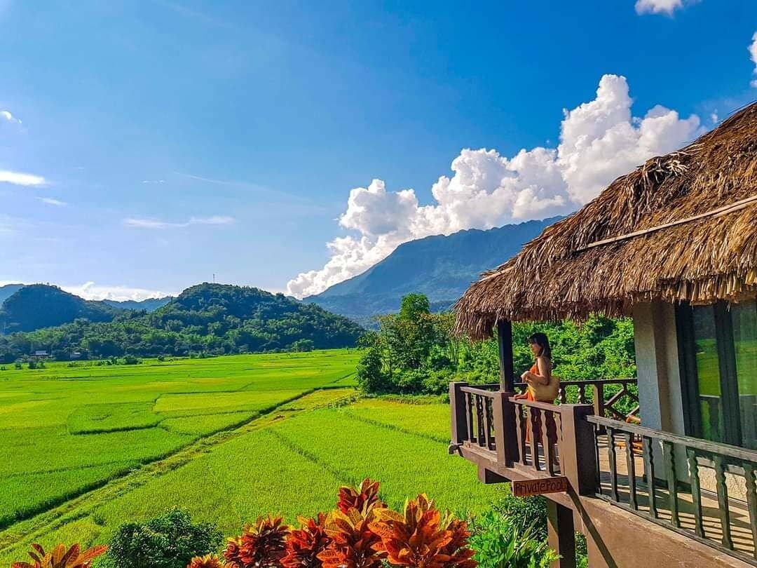 Cảnh Mai Châu (Ảnh: FB. Phan Thị Mây)