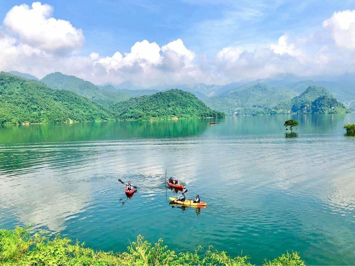 Phong cảnh tại hang Kia (ẢNh: FB Mai Chau hideaway)