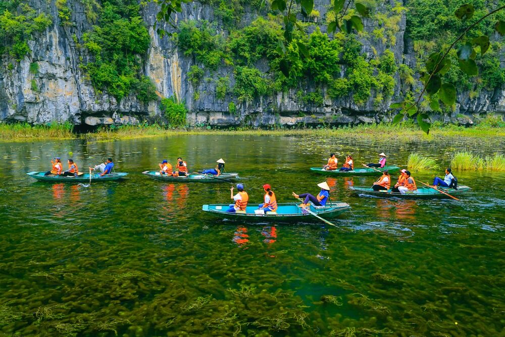 Chèo thuyền_ Ảnh:FB The beauty of Ninh Binh